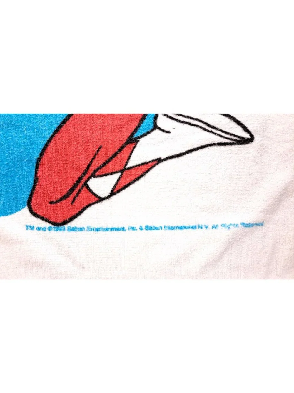 Vintage Mighty Morphin Power Rangers Beach Towel 1993 Jason Kimberly 30